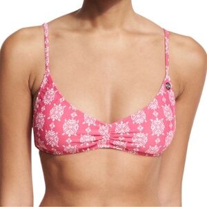 Southern Tide Pink Seabrook Bikini Top